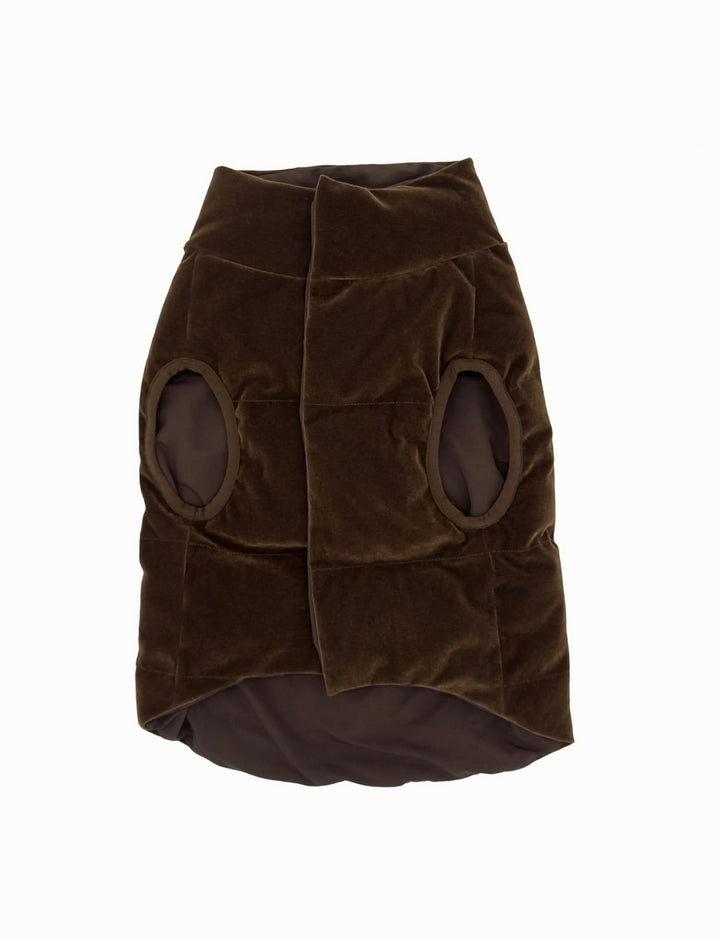 The Lucky Reversible Puffer - Chocolate Vest | FurReal Studios