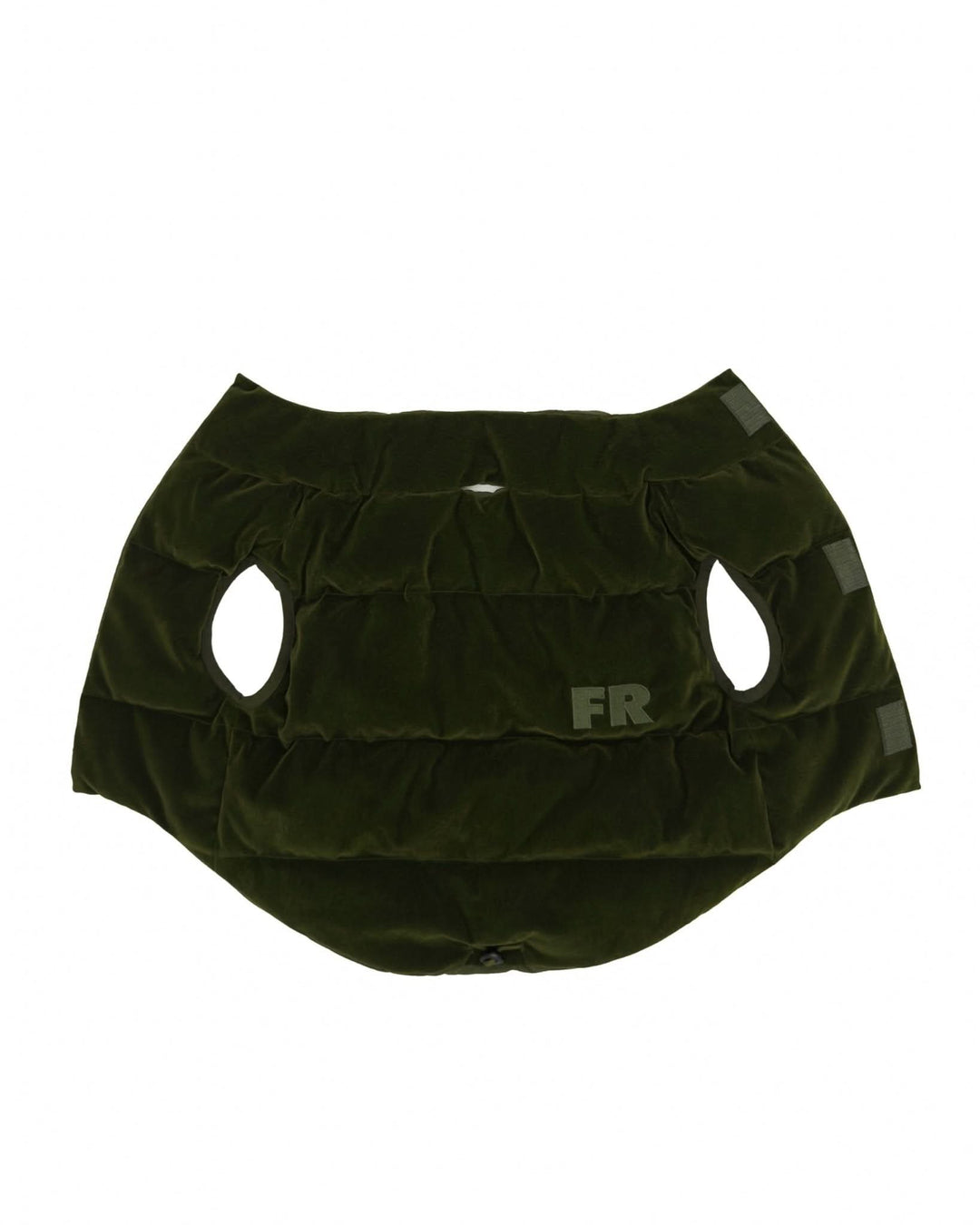 The Lucky Reversible Puffer - Olive Vest | FurReal Studios