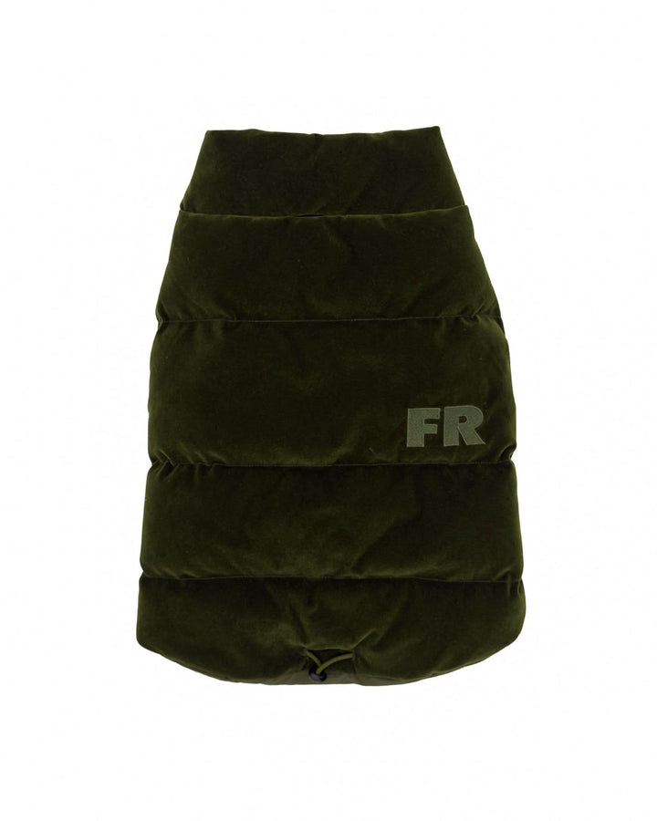 The Lucky Reversible Puffer - Olive Vest | FurReal Studios
